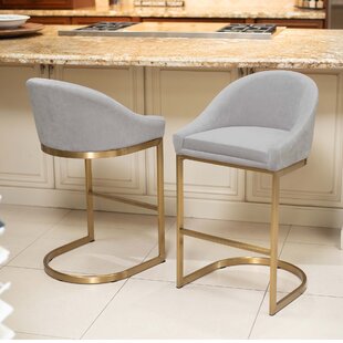 Bar stools with online gold accents